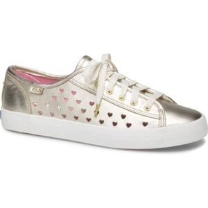 NWOT Keds x Kate Spade New York Kickstart Heart Perf Leather